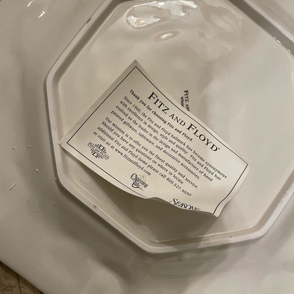 Fitz And Floyd Winter Wonderland Server Set // Christmas decor - Picture 8 of 10